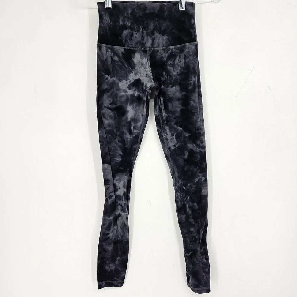 Lululemon Pants Womens 4 Align Leggings Tie Dye Athletic Gym Leisure Yoga